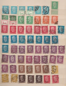 ALEMANIA Reich alemán 1928-1932, HINDENBURG, ACUMULACIÓN 88 SELLOS - Imagen 1 de 2