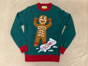 Tipsy Elves Sweater Xl Adult Sculpted Abs gingerbread Man - Picture 1 of 6