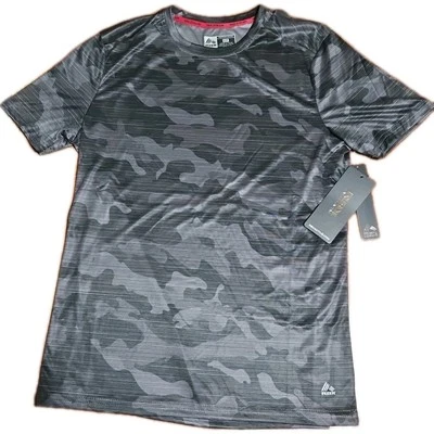 Camisa de Rendimiento RBX Train Poli Jersey Negro y Gris Camuflaje - Talla S/P Foto 1 de 4