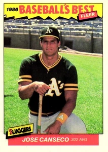 Tarjeta coleccionable Fleer Baseball's Best 1986 - José Canseco #5 - Imagen 1 de 2