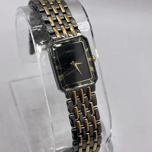 Vintage Seiko Lassale Tank 4N00-5589 Two Tone Women's Dress Watch- New Battery - Picture 1 of 9
