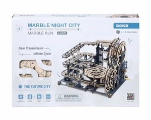 ROBOTIME ROKR DIY 3D Wooden Puzzle Jigsaw Model Kit Gift Marble Night City LGA01 - Picture 1 of 10