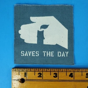 Saves The Day Patch Fabric 4" Square Rock Alternative Band - Picture 1 of 3