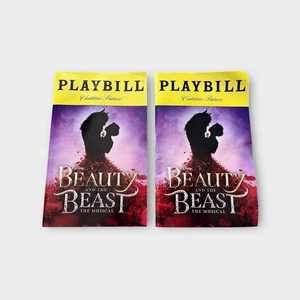 Disney Beauty And The Beast Cadillac Palace Chicago Broadway Playbill Lot - Picture 1 of 2