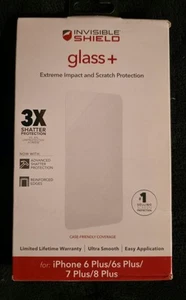 NEW InvisibleShield Screen Protector for iPhone 6 Plus 6s Plus 7 Plus 8 Plus - Photo 1/2