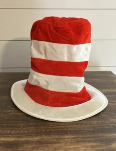 Dr. Seuss Youth Red White Cat in the Hat Top Hat Halloween Costume - Picture 1 of 5