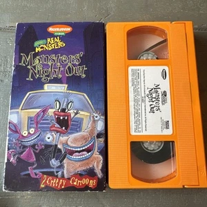 Nickelodeon AAAHH!!! Real Monsters Night Out VHS Cassette Video 1995 - Imagen 1 de 3