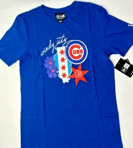 New Era MBL Chicago Cubs City Cluster Royal Graphic T-Shirt Mens Size Small - Picture 1 of 10