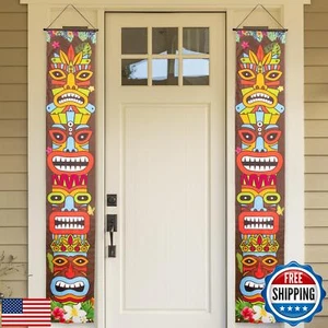 ArtCreativity Hawaiian Luau Party Decorations - Set of 2 Banners - 6 x 1 Feet - Picture 1 of 5
