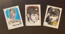 2021 Topps Museum 1/1 Artist Proof 1952 Mickey Mantle Babe Ruth Derek Jeter 