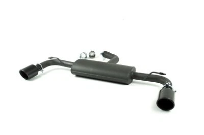 Sportauspuff Endschalldämpfer GTI Look für VW Golf 7 Facelift 100mm Schwarz - Bild 1 von 3