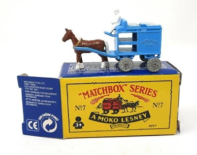 Matchbox Originals No 7 Horsedrawn Milk Float China Regular Wheel Replica - Image 1 of 2