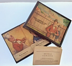 Brown Bigelow Kain Carpets Inc. White Plains, N.Y. Spielkarten Vintage USA - Bild 1 von 9