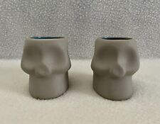 Cazadores Tequila Clay Skull Shot Glasses Set Of 2