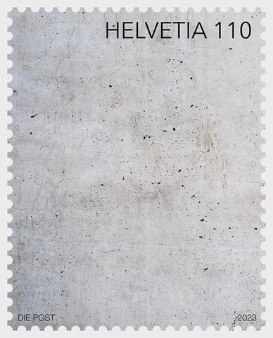 SWITZERLAND 2023 COMMITMENT TO ART (CEMENT CONCRETE MATERIAL) COMP. SET 1 STAMP Cover