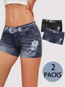 Ultra-Comfy Seamless Denim Boyshorts large (2-PACK) - Picture 1 of 8