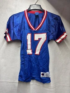 Maglietta vintage David Brown rara New York Giants #17 Champion blu gioventù taglia 8 - Foto 1 di 5