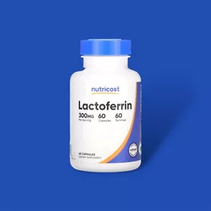 Nutricost, Lactoferrina, 300 mg, 60 cápsulas - Imagen 1 de 2