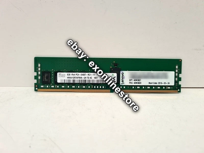 46W0821 - 8GB TruDDR4 Memory (1Rx4, 1.2V) PC4-19200 CL17 2400MHz LP RDIMM - Image 1 of 1