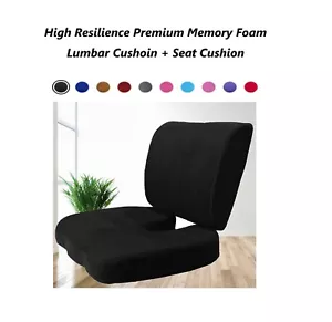 Non Slip Memory Foam Coccyx Orthopedic Seat Lumbar Cushion Tailbone Pain Relief - Picture 1 of 53