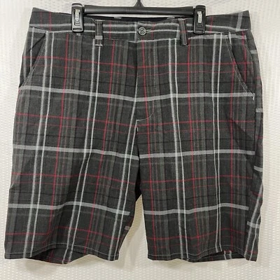 Travis Matthew Mens 38 Chino Plaid Check Performance Golf Shorts  - Image 1 of 4