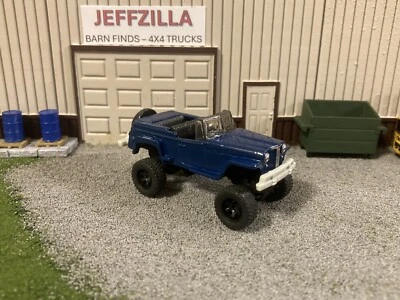 1948 Willys Jeepster Lifted 4x4 Truck 1/64 Diecast Custom Off Road 4WD Matchbox - Image 1 of 4