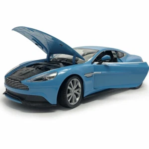 1:24 Scale 2014 Aston Martin Vanquish Diecast Model Car Collectible Vehicle Blue - Picture 1 of 12