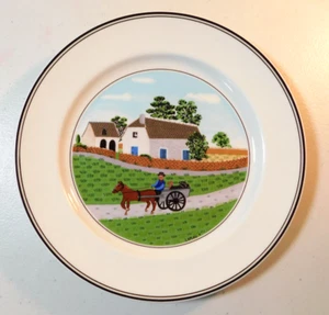 VILLEROY & BOCH "DESIGN NAIF" PATTERN SALAD PLATE 8 1/4" GOING TO MARKET #1 - Picture 1 of 3