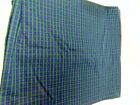 Green Blue Scot Plaid Fabric Remnant New Quilting Material 44 2 Yds