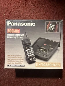 Teléfono inalámbrico Panasonic KX-T9550-B 900mhz usado con caja - Imagen 1 de 10