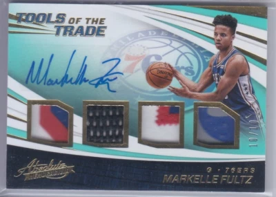 2017-18 ABSOLUTE MEMORABILIA TOOLS OF THE TRADE MARKELLE FULTZ PATCH AUTO RC - Image 1 of 2