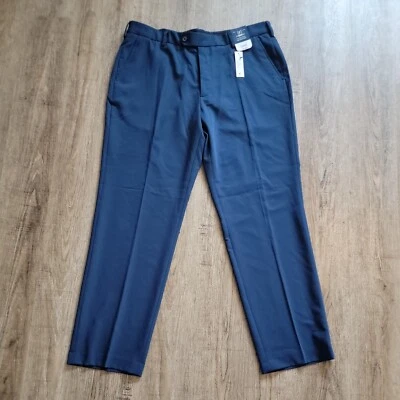 Новый George четырехсторонний эластичной расширяемый талии платье брюки 38W 32L - Изображение 1 из 4