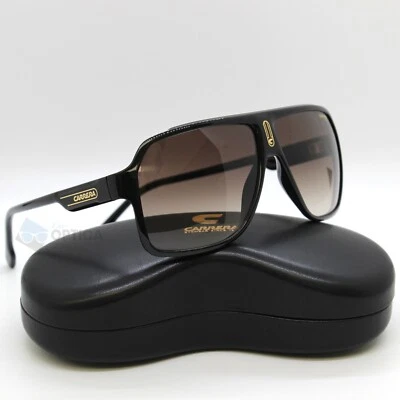 全新 Carrera 1030/S 飞行员太阳镜黑色金色镜框/棕色镜片 - 807HA - 62 毫米 — 第 1/4 张图片