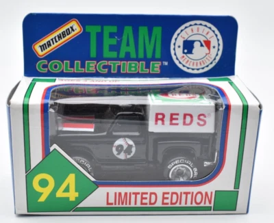 Matchbox Superfast Ford Flareside Pickup Cincinnati Reds Black Baseball 1994 - Immagine 1 di 2