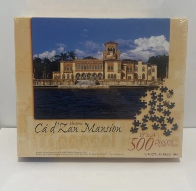 Puzzles Plus Ca’ d’Zan Mansion 18” X 24” 500 Piece Jigsaw Puzzle New Sealed! - Image 1 of 4