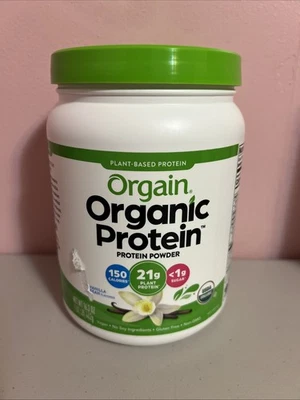 NUEVO Orgain Proteína Orgánica Basada en Plantas Vainilla Frijol Proteína en Polvo, 1.02lb Foto 1 de 3