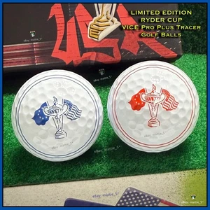 2 pelotas de golf RYDER CUP VICE Pro Plus Tracer BETHPAGE (una de cada EUROPA Y EE. UU.) - Imagen 1 de 3
