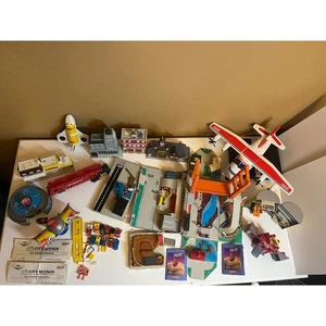 VTG Micro Machine Galoob Lot Cars Trucks Buildings Playset Airplane - Picture 1 of 12