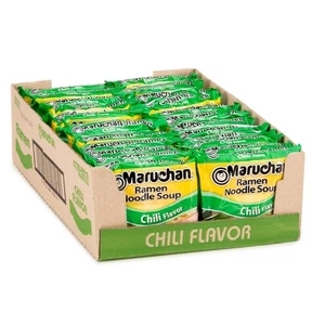 Maruchan Ramen Chili, Instant Ramen Noodles, Ready to Eat Meals, 3 Oz, 24 Count - Picture 1 of 3