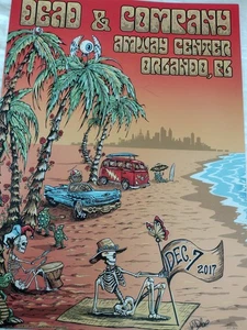 Dead & Company Original Concert Poster Dec 7, 2017 Orlando FL 241/310 Dubois - Picture 1 of 8