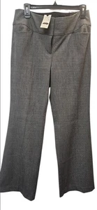 Express Design Studio Dress Pants Women’s  Gray Editor Wide Waistband Size 8 - Picture 1 of 14