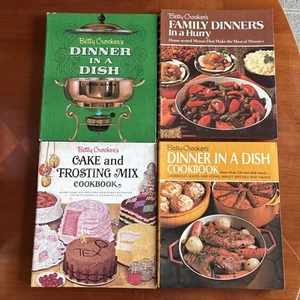 4 VTG Betty Crocker’s 1st Edition Cook Books - Dinner In A Dish Cake & Frosting - Picture 1 of 20