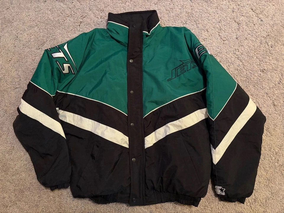 Chaqueta Jets Vintage Starter NFL Para Hombre Talla Mediana Foto 1 de 4