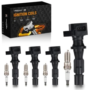 4 bobinas de encendido + 4 bujías para Mazda 3 6 CX-7 L4 2.0/2.3/2.5L UF540 - Imagen 1 de 19