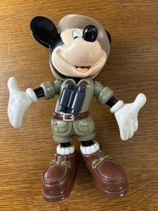 Disney Mickey Mouse Safari Hard Plastic Moveable 8" Figure - Picture 1 of 5
