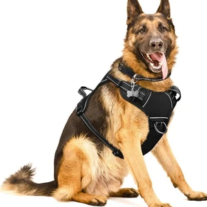 Dog/Pet Harnesses No Pull with Dog Collar, Adjustable Reflective Oxford Outdo... - Picture 1 of 8
