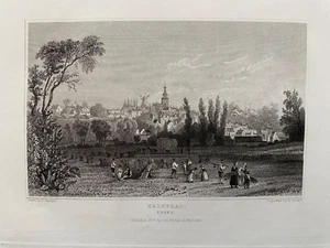1833 Antique Print; Halstead, Essex after W.H. Bartlett - Picture 1 of 2