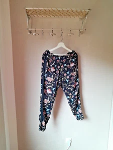 Palazzo Pants - Gr. 42 - 44 - indigo/bunt - Jeggins - Sheego - Chino Hose - Bild 1 von 8