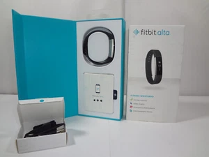 (Untested Small) Fitbit Alta Fitness Wristband Activity Tracker Black Band - Bild 1 von 5