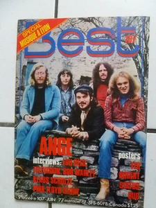 Magazine BEST n° 107  -  JUIN  1977  +  POSTER    TED NUGENT / STATUS QUO - Imagen 1 de 3